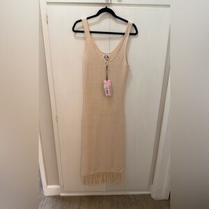 Chic Cream Knit Dress